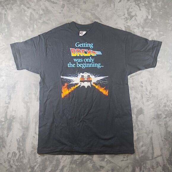 Vtg 1989 Back to the Future 2 Promo T ShirtSingle Stitch Mens XL Hanes Beefy